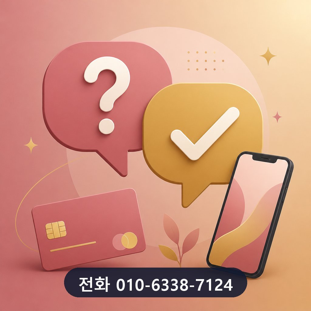 BC카드 카드깡 업체 자주 묻는 질문 이미지 · 문의 010-6338-7124